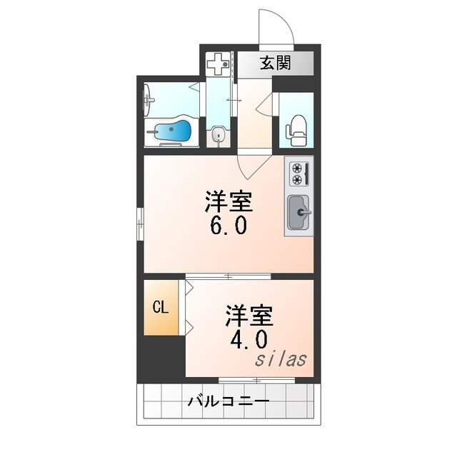 クローバー・クレア池田の物件間取画像