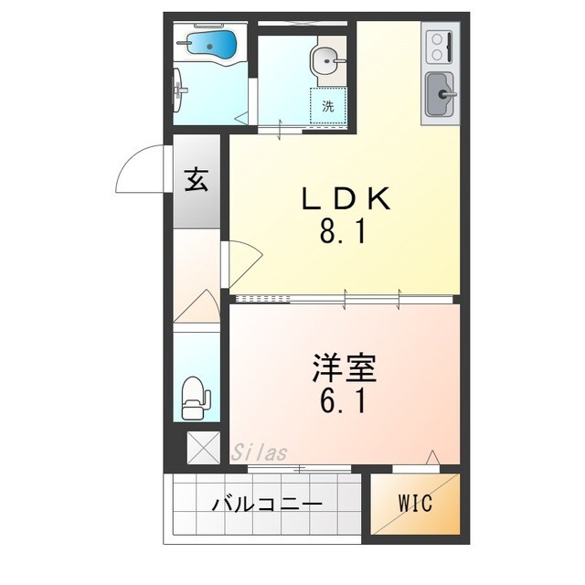 フジパレス　エン Ⅱ号館の物件間取画像