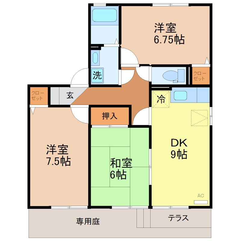 パレーシャルラフォーレの物件間取画像