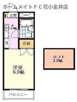 ヴィラアベニュの物件間取画像