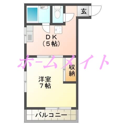 グリーンビラの物件間取画像