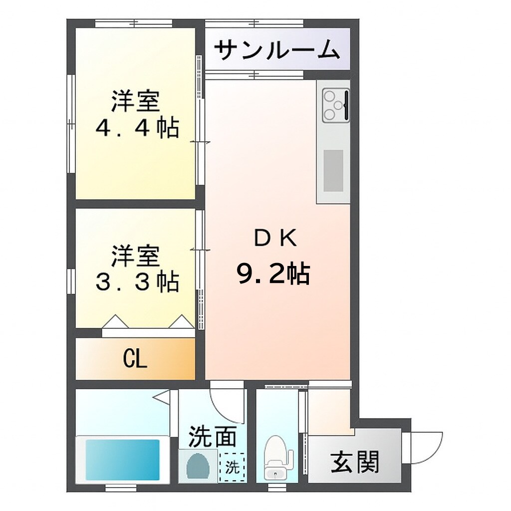エクセレント18の物件間取画像