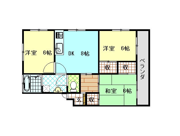 物件間取画像