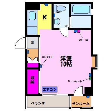 リブ・神通の物件間取画像