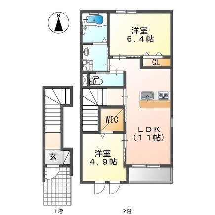 ダンデライオンの物件間取画像