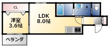 H-maison加美正覚寺12の物件間取画像