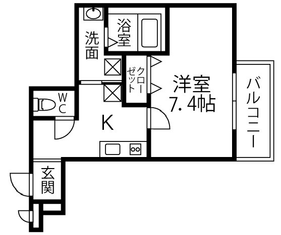 フジパレス新石切の物件間取画像