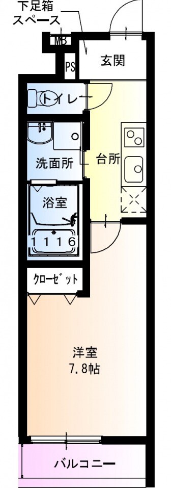 フジパレス緑2番館の物件間取画像