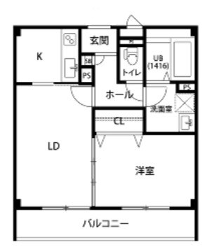 アンプルールフェール今津の物件間取画像