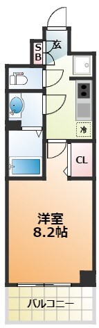 プレデコート北田辺の物件間取画像