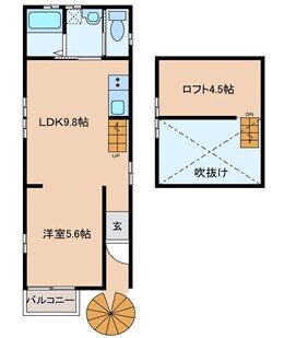 永和２丁目　戸建　２階部分の物件間取画像