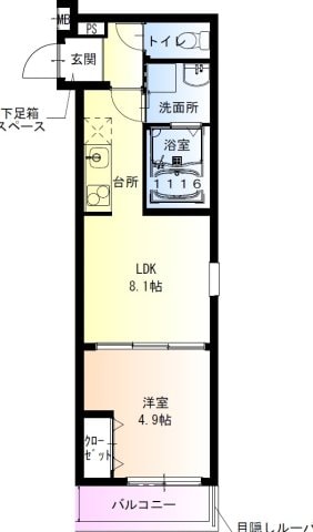 フジパレス明美町の物件間取画像