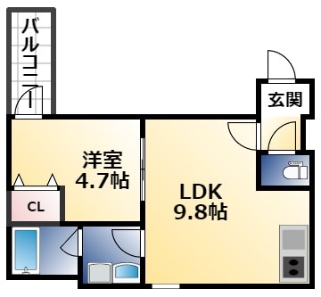 CASA友井の物件間取画像