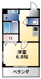 ヴィラナリー放出の物件間取画像