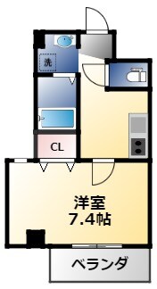 ヴィラナリー放出の物件間取画像