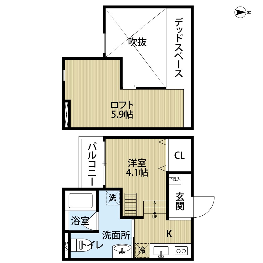 弥刀駅 徒歩15分 1階の物件間取画像