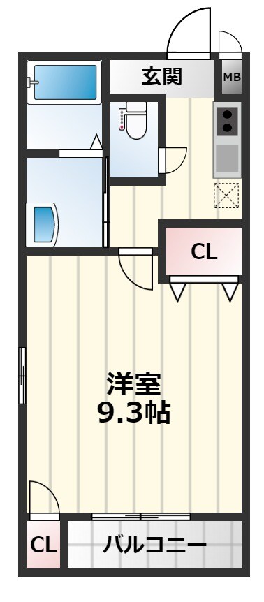 フジパレスソレイユⅠの物件間取画像