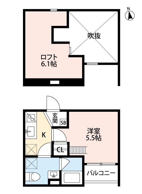 安立町駅 徒歩2分 2階の物件間取画像