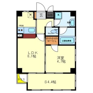 Ritz東住吉の物件間取画像