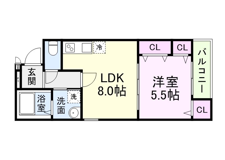 フジパレス河内山本ノースの物件間取画像