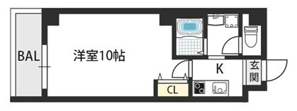 今里駅 徒歩3分 8階の物件間取画像