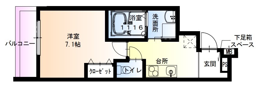 フジパレス長田ノースの物件間取画像