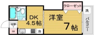 栗山マンションの物件間取画像