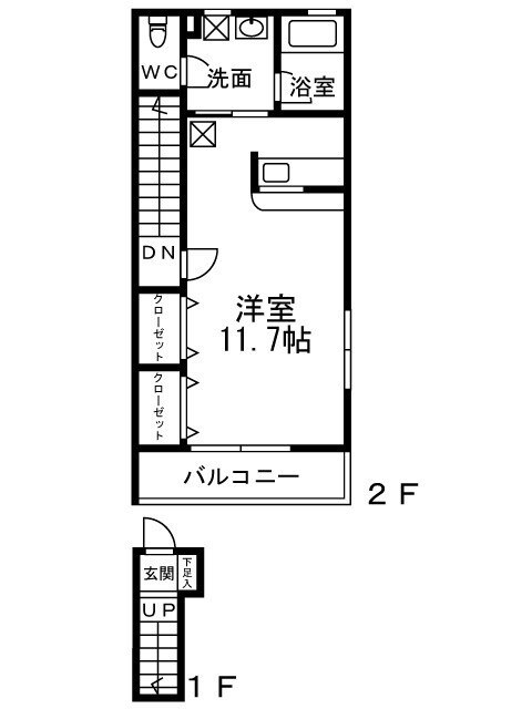 フジパレスフォンターナ1番館の物件間取画像