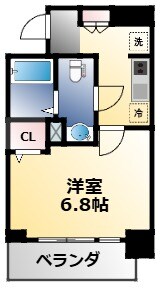 緑橋駅 徒歩7分 8階の物件間取画像