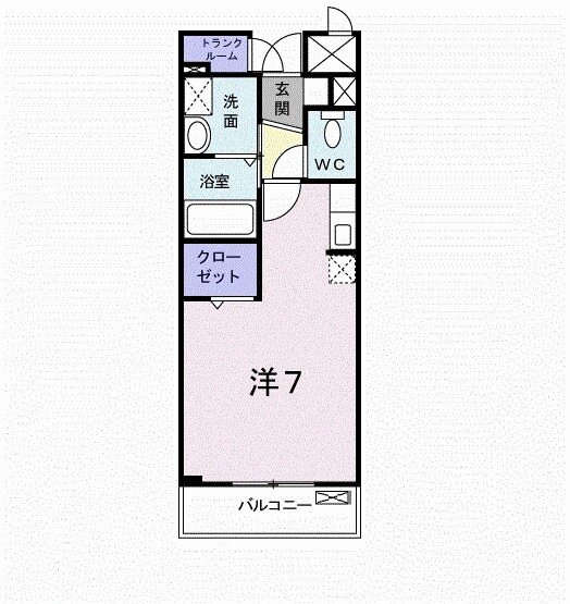 エクセレントⅡ藤田の物件間取画像