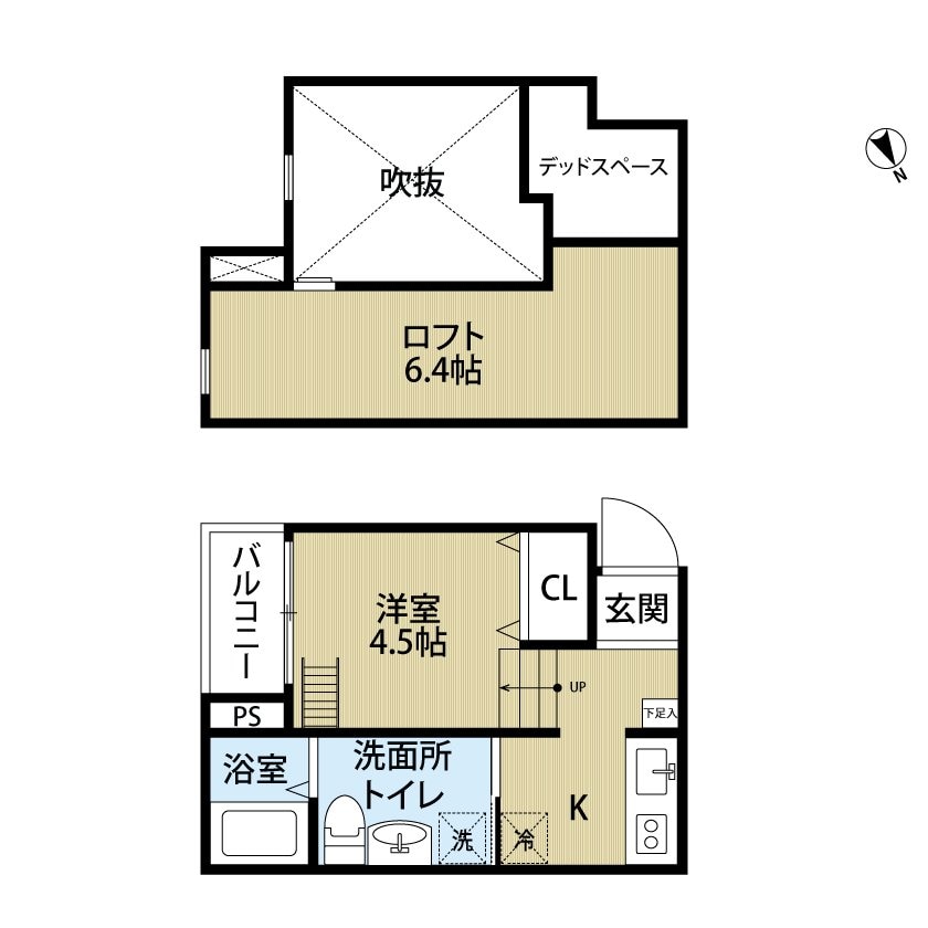 小路駅 徒歩10分 1階の物件間取画像