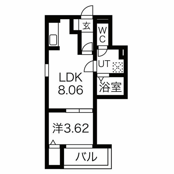 弥刀駅 徒歩8分 3階の物件間取画像