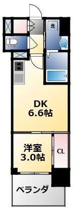 今里駅 徒歩6分 4階の物件間取画像