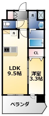 D.Clarest玉造の物件間取画像