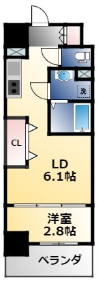 リアライズ鶴橋東2の物件間取画像