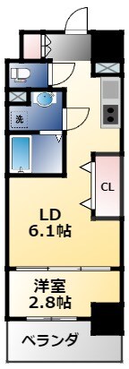 リアライズ鶴橋東2の物件間取画像