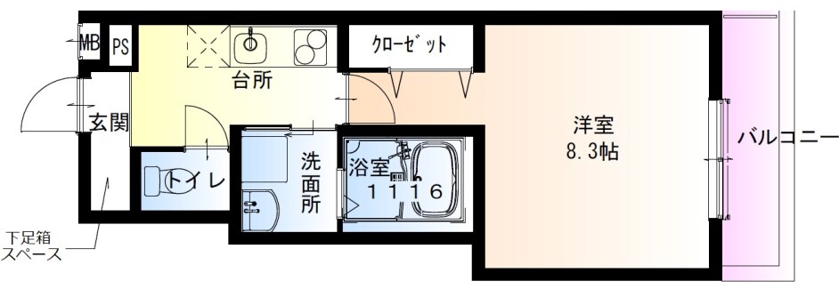 フジパレス長原駅西6番館の物件間取画像