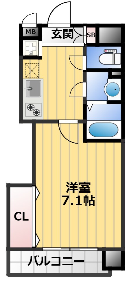 Luxe布施駅前の物件間取画像