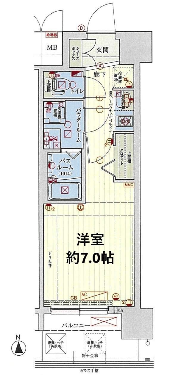 スワンズシティ大阪フルーアの物件間取画像