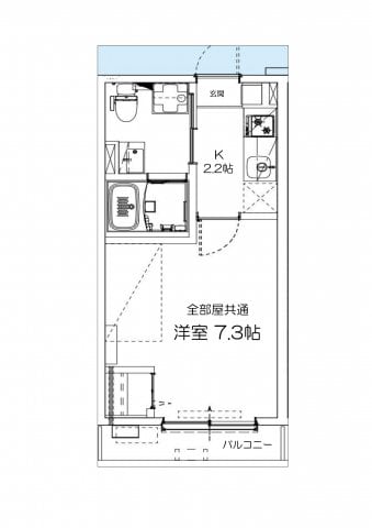 パラドール大蓮東の物件間取画像