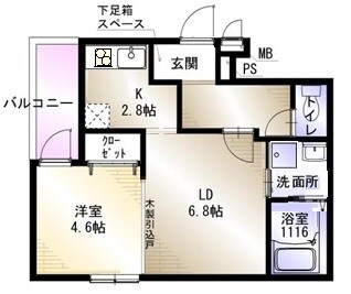 ラ・シャンブルの物件間取画像