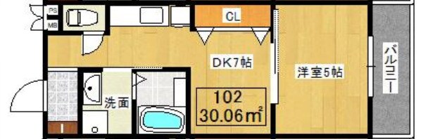 グロースコート石切駅前の物件間取画像