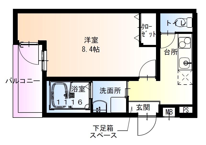 フジパレスJR長瀬の物件間取画像