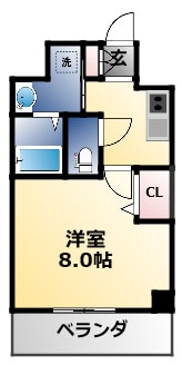 レジュールアッシュ天王寺舟橋の物件間取画像