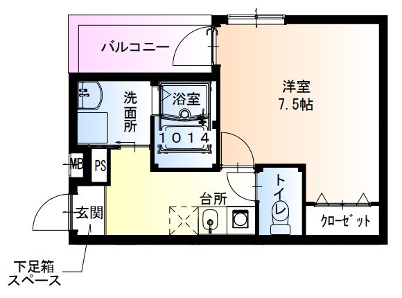 フジパレス長田サウスの物件間取画像