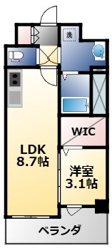 ソルテラスOSAKA MID EASTクレアストの物件間取画像