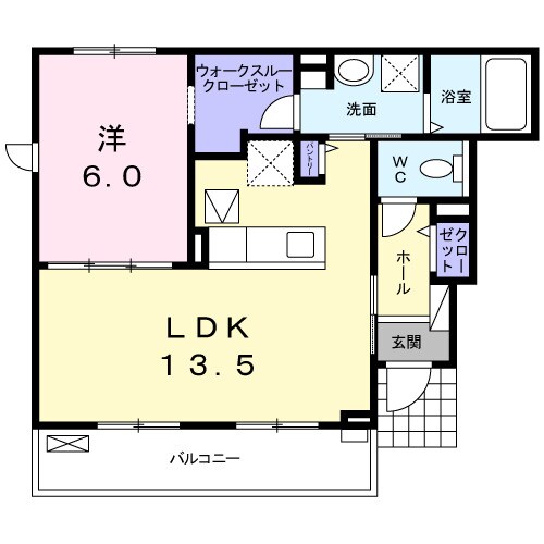 サニーグレイスＭ３号館の物件間取画像