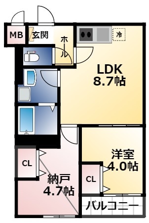 CASA花園の物件間取画像