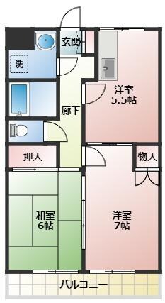 とくしげヒルⅠの物件間取画像