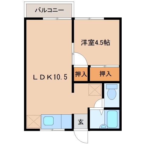 クリスタルハイツあやの物件間取画像